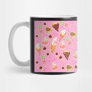 More Kawaii Desserts on Pink Mug